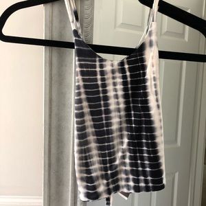 Self-tie back Cropped cami